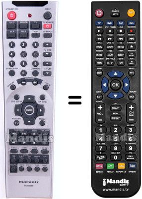 Mando a distancia equivalente RC2500ER