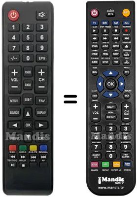 Télécommande équivalente ND24N2800M Télécommande équivalente ND24N2800M