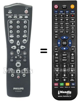 Mando a distancia equivalente RT25113104 Mando a distancia equivalente RT25113104