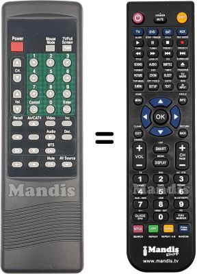 Mando a distancia equivalente REMCON2227