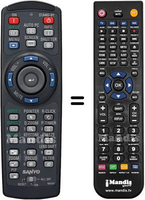 Replacement remote control MXAP