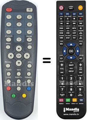 Mando a distancia equivalente WN-628