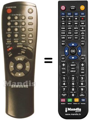 Replacement remote control 00017 G