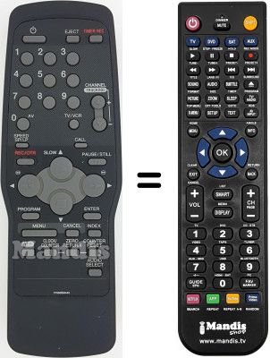 Mando a distancia equivalente Sinudyne SV 12904