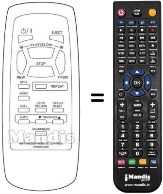 Télécommande équivalente Sinudyne SV 11000