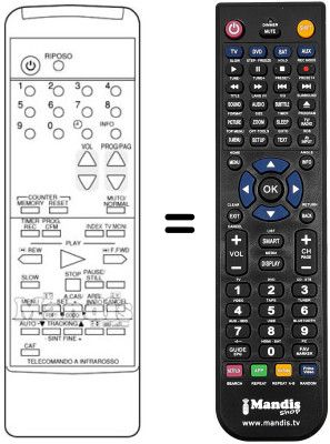Mando a distancia equivalente Sinudyne 2004 C
