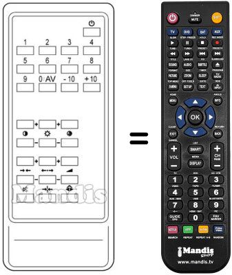 Replacement remote control LG CLT 2172