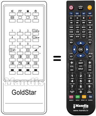 Mando a distancia equivalente 105-045Y