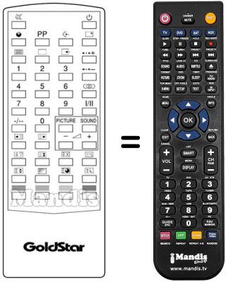 Télécommande équivalente 105-077A