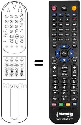 Replacement remote control 105-212C