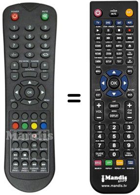 Replacement remote control ASANO 19 DF 2001