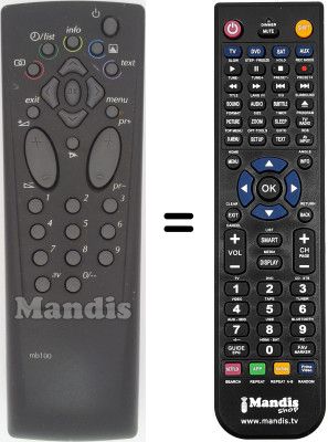 Replacement remote control Thomson 21 MT 10 E Replacement remote control Thomson 21 MT 10 E