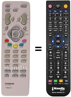 Télécommande équivalente Thomson 30 LM 051 B6 Télécommande équivalente Thomson 30 LM 051 B6