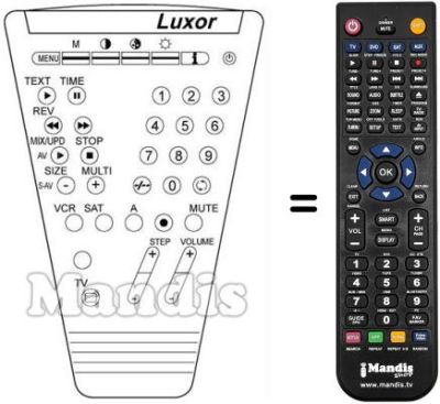 Replacement remote control 210 1057-15