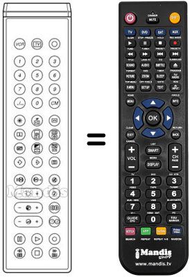 Replacement remote control 263-83600