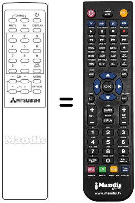 Mando a distancia equivalente 290P-015030 Mando a distancia equivalente 290P-015030