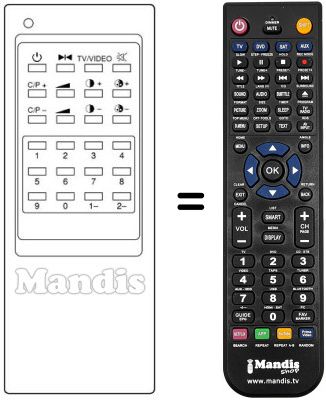 Replacement remote control 3F14-00007-410 Replacement remote control 3F14-00007-410