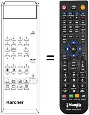 Télécommande équivalente 4220 Télécommande équivalente 4220