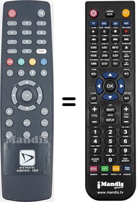 Replacement remote control 42501810-1820