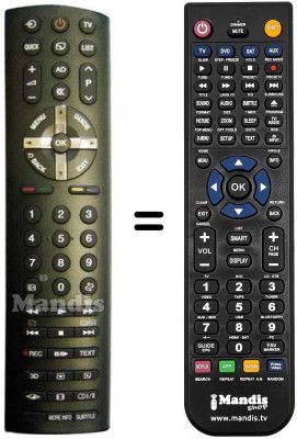 T&eacute;l&eacute;commande &eacute;quivalente Toshiba 42 YL 863