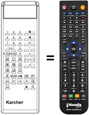 Télécommande équivalente 4328 Télécommande équivalente 4328