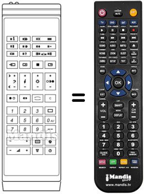 Replacement remote control 5652 13 27