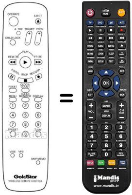 Replacement remote control 597-086G