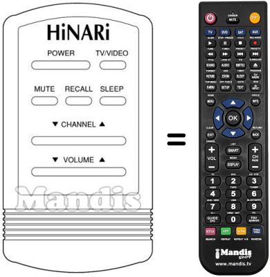 Replacement remote control CT 16