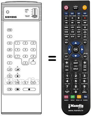 Replacement remote control 750132