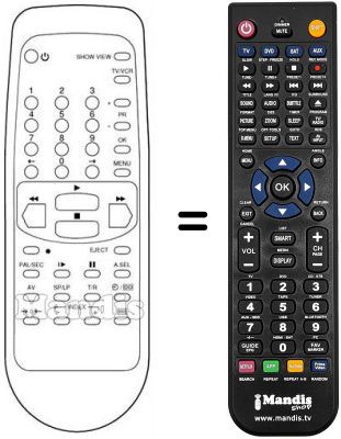 Télécommande équivalente Schaub Lorenz SL 4697