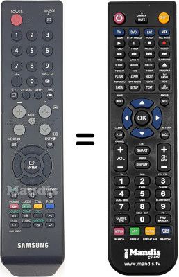 Mando a distancia equivalente Samsung WS 32Z318T