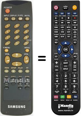 Mando a distancia equivalente AA59-10093 Y