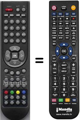 Mando a distancia equivalente Aeg CTV 4875 LCD