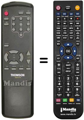 Mando a distancia equivalente ASR 10 TG Mando a distancia equivalente ASR 10 TG