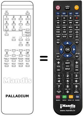Télécommande équivalente Neckermann CTV 330 / 930
