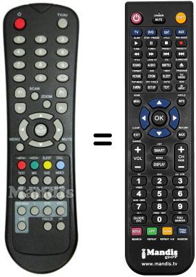 Replacement remote control EASY LIVING EL 2027 A