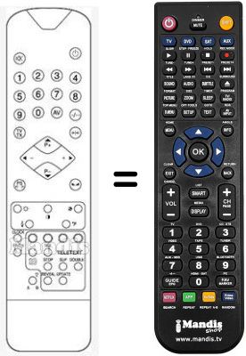 Replacement remote control RC 61331