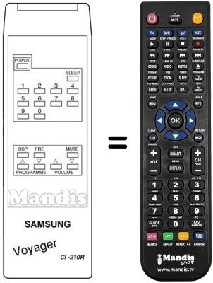 Mando a distancia equivalente CI-210 R