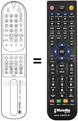 Mando a distancia equivalente CT 202 T Mando a distancia equivalente CT 202 T