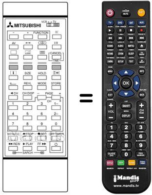 Télécommande équivalente CT 2355 Télécommande équivalente CT 2355