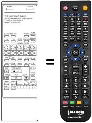 Replacement remote control DAEW97P1803700