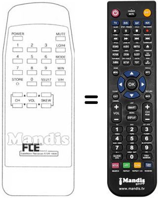 Replacement remote control ESR 1600