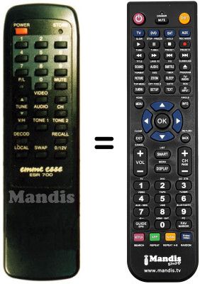 Télécommande équivalente ESR 700
