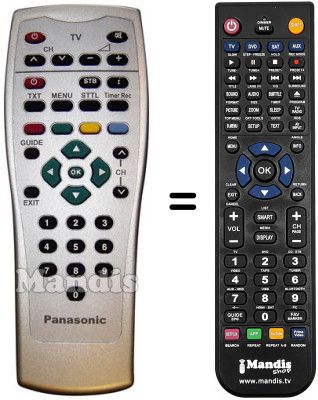 Télécommande équivalente Panasonic TU-CT41