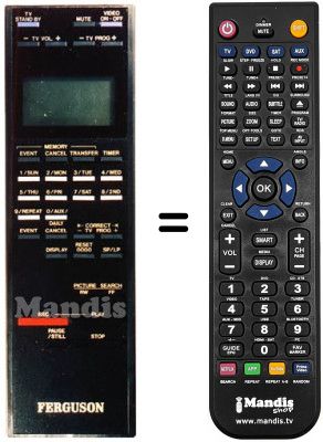Mando a distancia equivalente PQ 10543 AY Mando a distancia equivalente PQ 10543 AY
