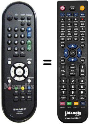 Télécommande équivalente GA 607 WJSA