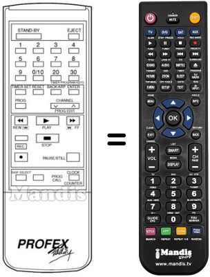 Mando a distancia equivalente HQS-200