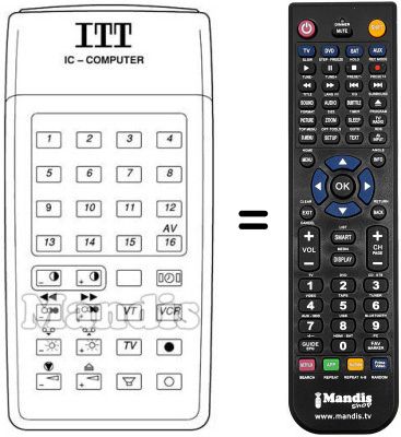 Mando a distancia equivalente IFB 14 B