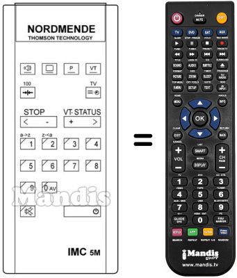 Mando a distancia equivalente IMC 5 M Mando a distancia equivalente IMC 5 M