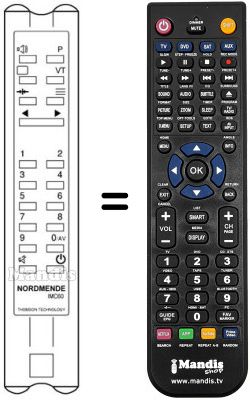 Mando a distancia equivalente IMC 60 Mando a distancia equivalente IMC 60